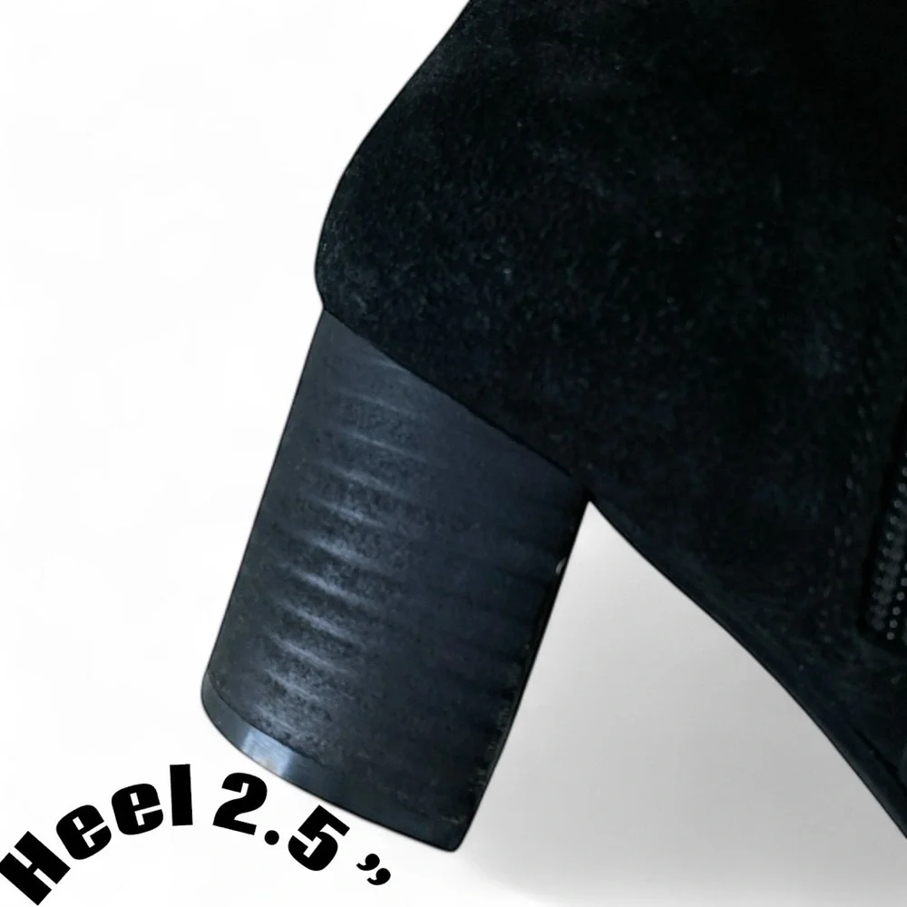 Coconuts by Matisse Black Suede Over the Knee Boots Size 7.5 Calf 15” Height 23”